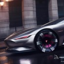 Apple EV Car and Tesla EV Sports Car AI renderings by zida_ren