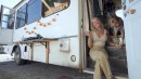 Shuttle Bus Becomes a Charming Bohemian Tiny Home With Major Off-Grid Power