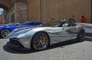 Silver Ferrari F12 TRS