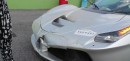 Silver LaFerrari Crashed During Ferrari Cavalcade 2015 in Italy