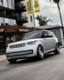 Land Rover Range Rover lowered on aftermarket wheels by RDB LA