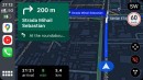 The new Google Maps colors with the impossible-to-track suggested route