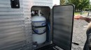 Pickup camper propane gas tank
