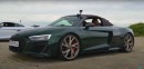 Six Audi R8 Line Up for a Family Drag Race, Care to Guess Who Won?