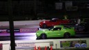 Turbo Ford Mustang drag races on DRACS