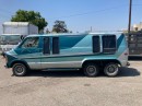 custom 1981 Dodge Ram six-wheeled camper van
