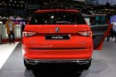 Skoda Kodiaq Sportline and Scout Show Show Carbon and Wood Interiors in Geneva