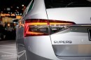 Skoda Superb iV Is a Subtle Plug-in Hybrid in Frankfurt, Joined by Rugged Scout