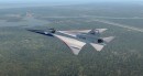 X-59 aircraft rendering