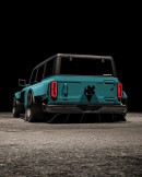 Slammed 2021 Ford Bronco 4-Door render by bradbuilds on Instagram