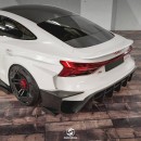Slammed Audi e-tron GT DTM widebody rendering by hugosilvadesigns