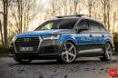 Slammed Audi Q7 Police Car Rides on Vossen CV3R Rims