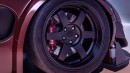 Root Beer Mazda RX-7 slammed widebody turbo rendering by jota_automotive