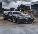 Slammed Bugatti La Voiture Noire rendering