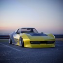 C3 Chevy Corvette Ducktail rendering by demetr0s_designs