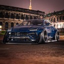 Slammed Lamborghini Urus rendering