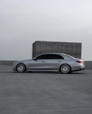 Slammed Mercedes-Benz S 580 riding on full Brushed D100 Monoblocks by platinum_group