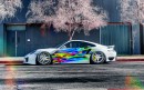 Slammed Porsche 911 digital art rendering by photo.chopshop