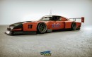 Dodge Charger Daytona Widebody slammed, stretched rendering by altered_intent