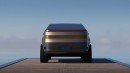 Tesla Cybertruck SUV pickup truck rendering by Dejan Hristov