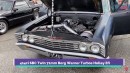 Twin turbo 1967 Chevrolet Malibu sleeper drag racing at Summit Midwest Drags on DRACS