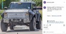 2022 Ford Bronco Warthog spied by bronco6g.com with new details and hints