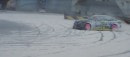 Winter drifting masterfully recreated with slot cars