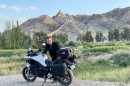 Roman Nedielka just completed a solo round-the-world trip on an electric motorcycle