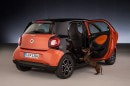 smart forfour Wants to Make Sure Your Old Dog Has No Problems Jumping in the Car