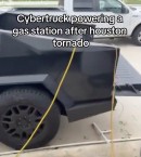 Tesla Cybertruck powers gas station after the Houston storm