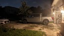 Ford F-150 Lightning powering a home in Houston