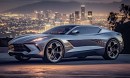 2025 Chevrolet Corvette SUV EV & 2026 Ford Mustang Mach-E by vburlapp