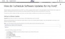 Scheduling Updates on Sync 4 and Sync 4A Systems