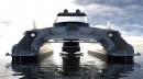 Pagurus or Crabmaran is an amphibious catamaran concept that aims to redefine functionality at sea