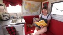 Solo Female Traveler Lives off the Grid in a Practical and Cozy Budget Earthroamer