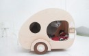 Wood Caravan for Cat