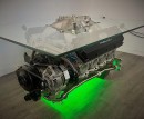 Roush-Yates NASCAR engine turned into a coffee table