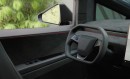 Tesla Cybertruck with an Alcantara interior