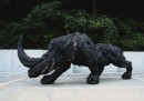 South Korean Artist Turns Scrap Tires into Frighting Sculptures