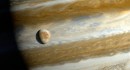 Artist's rendering of Europa and Jupiter
