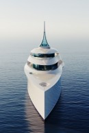 Dunes is a striking, gorgeous, and all green superyacht concept from Feadship