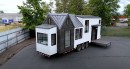 The Farmhouse Kootenay is a fully custom park tiny house that's all about living large