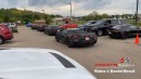 Spied C8 Chevrolet Corvette prototypes with Ferrari 458 Italia and Porsche 911 GT2 RS