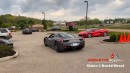 Spied C8 Chevrolet Corvette prototypes with Ferrari 458 Italia and Porsche 911 GT2 RS
