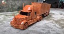International Lonestar Truck Wooden Replica