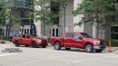 Spotted 2022 Ford Maverick and F-150 size and color comparison by Maverick Truck Club