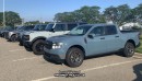 Spotted 2022 Ford Maverick compared to 2021 Bronco, Ranger, and F-150 on mavericktruckclub.com