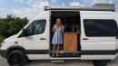 Sprinter Camper Van Comes With a Hidden Bathroom and an Open, Spacious Interior
