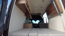 Sprinter Camper Van With a Cozy Pop-Top Roof Can Accommodate up to Five People
