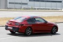 2016 Mercedes C-Class Coupe Almost Undisguised in Red Paint Signals Debut